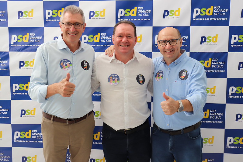Elton Weber se filia ao PSD em ato com lideranças e reforça compromisso com o Rio Grande 